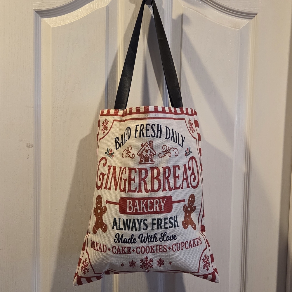 New Gingerbread House Tote Bag Christmas Bake Baking Book Bag xmas